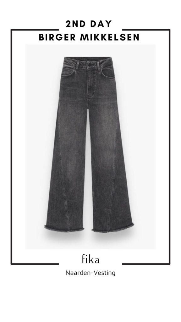 2nd DAY jeans Frederick zwart uit de eco-jeans lijn THINK TWICE bij boetiek FIKA in Naarden-Vesting